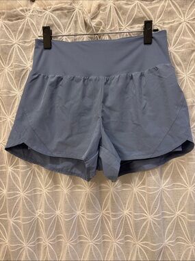 RBX Dusty Blue High-Waist Athletic Shorts